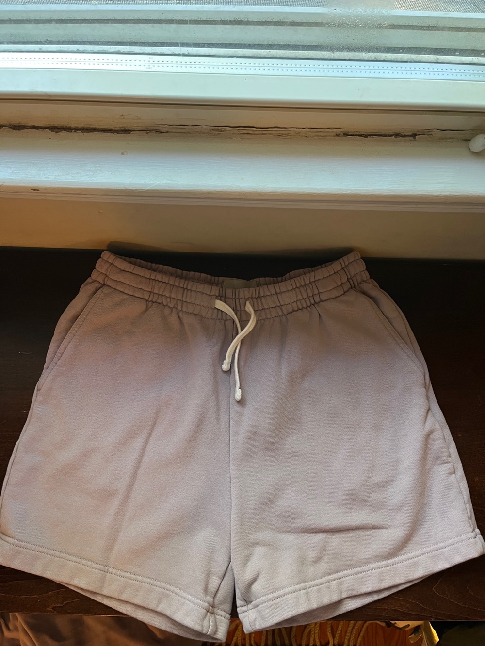 Good condition Everlane pink sweatshorts size medium